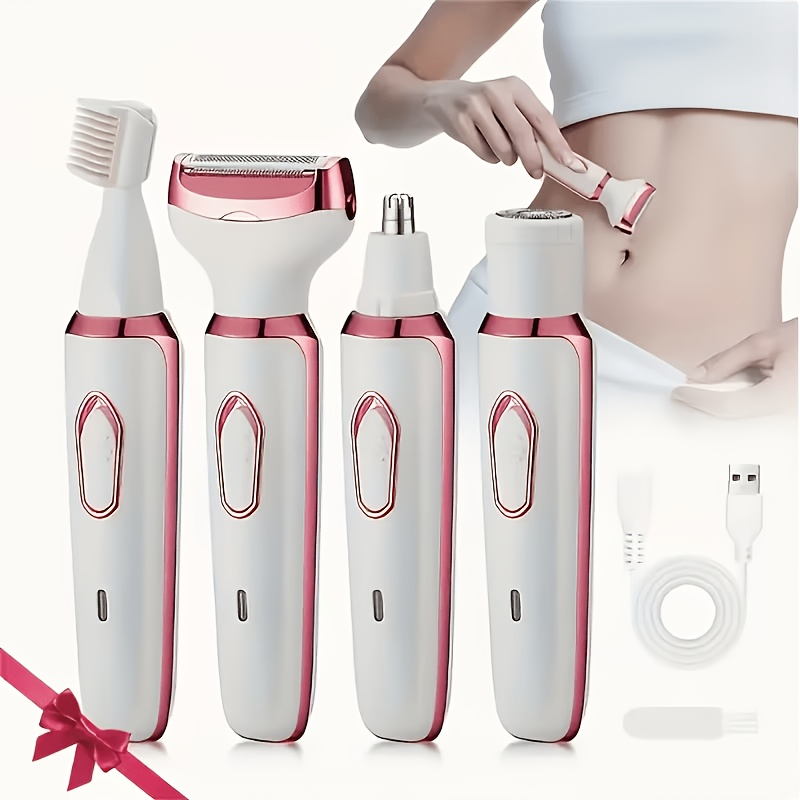 Epilator Wireless - Pencukur Elektrik Nirkabel 4-in-1 & Pemangkas